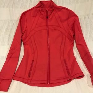 Lululemon raspberry colored define jacket